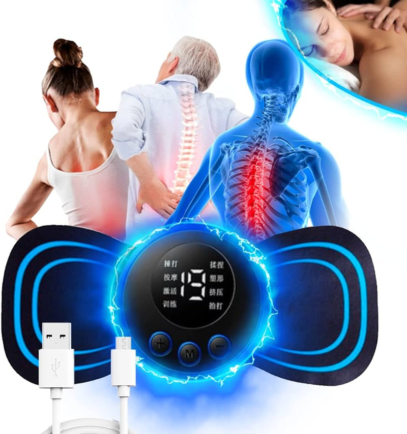 Massageador Elétrico Mini com 8 Movimentos - ConfortPro®