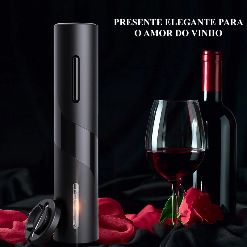 Abridor Elétrico de Vinho ConfortPro® + 3 BRINDES GRÁTIS