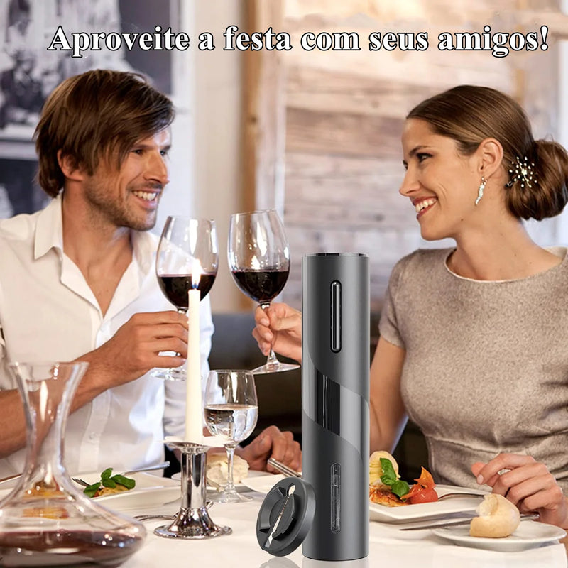 Abridor Elétrico de Vinho ConfortPro® + 3 BRINDES GRÁTIS