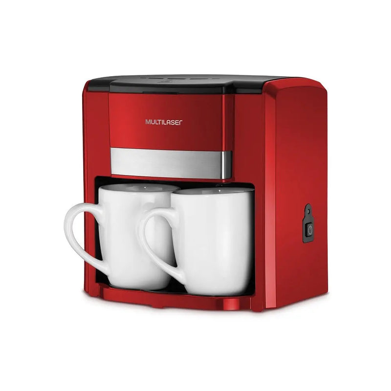 Cafeteira Elétrica Red MultiLaser 127V + Brinde 2 Xícaras